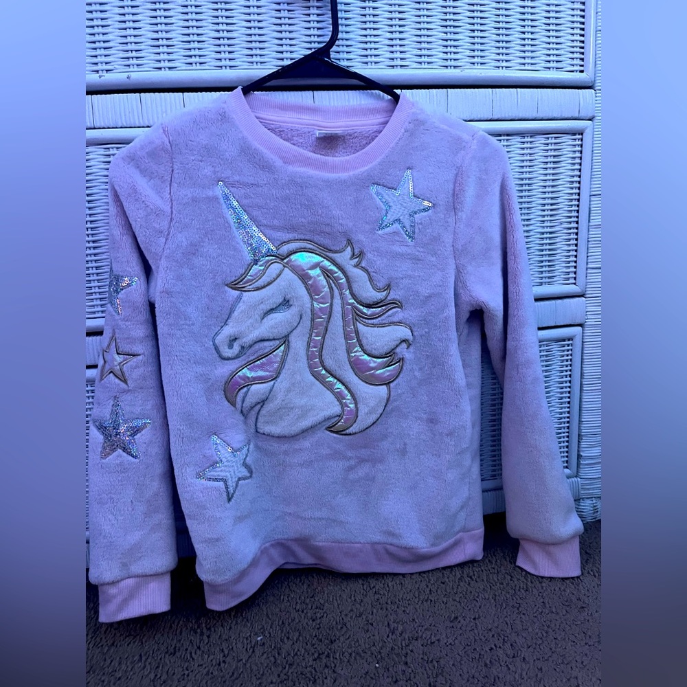 L unicorn sweatshirt girls